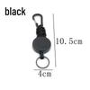 Portable Retractable Steel Wire Keychain with Belt Clip