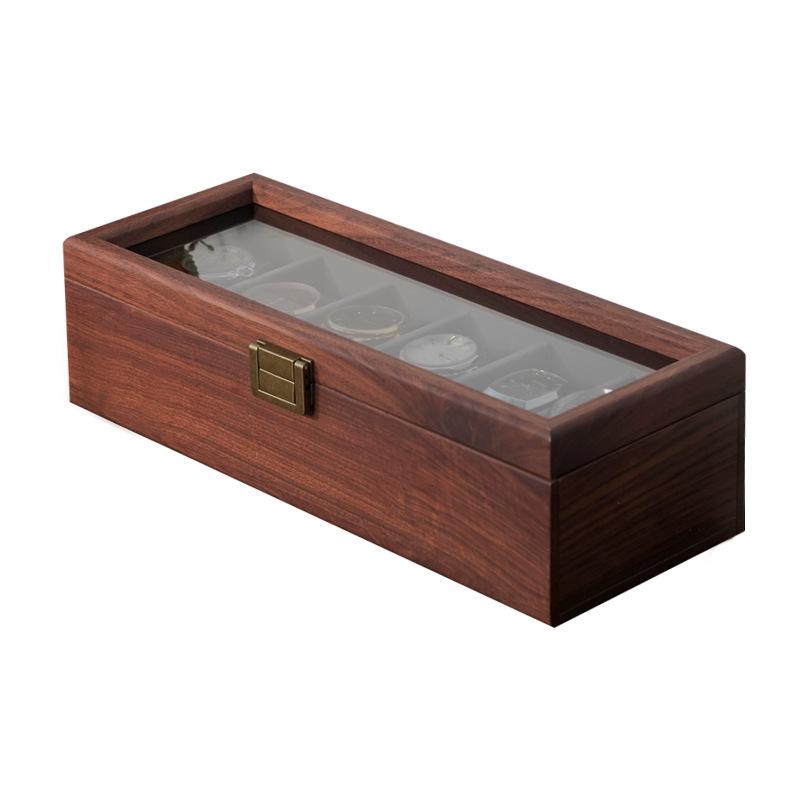Walnut Wood Watch Box: High-End Display for Mechanical Watches & Bracelets