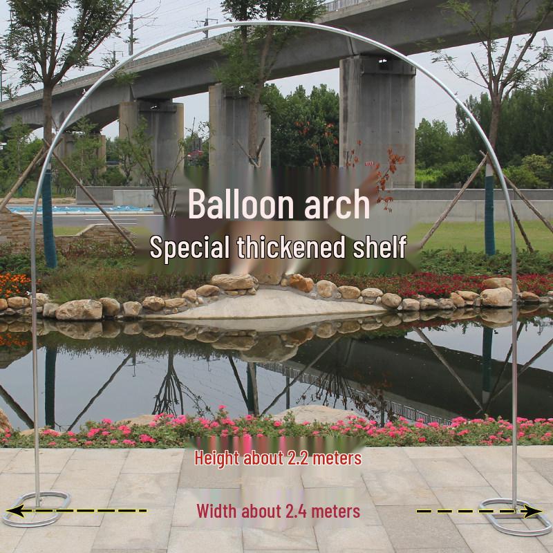 

Stainless Steel & Wrought Iron Wedding Arch with Silk Flowers for Events