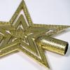 European Gold Star Christmas Tree Topper - Five-Pointed, 10/15/20cm