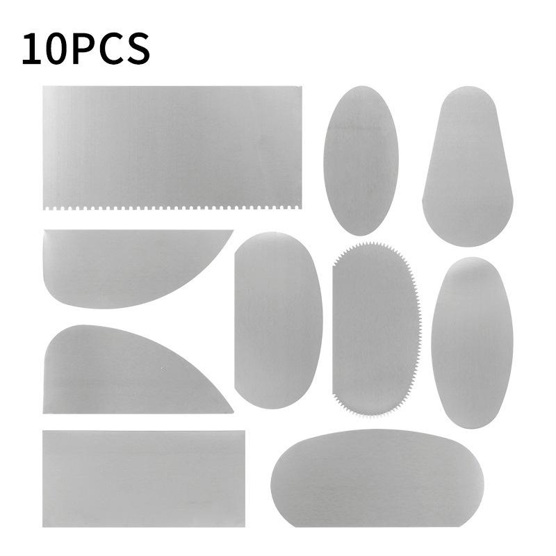 10-Piece Polymer Clay Sculpting & Trimming Tool Set with Slicing Blade and Pottery Wheel Scraper