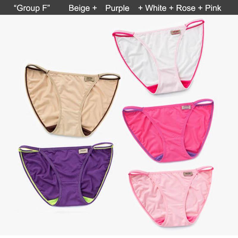 Sexy Damen-Unterwäsche, Höschen, Modal-Slips für Damen, einfarbig, niedriger Bund, G-String, nahtlos, Dessous, Damen-Mädchen-Tanga, 5 Stück
