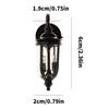 1/12 Miniature Dollhouses LED Wall Sconce Black Shade Wall Lamp for Dollhouses Scene Display Decorative Accessories