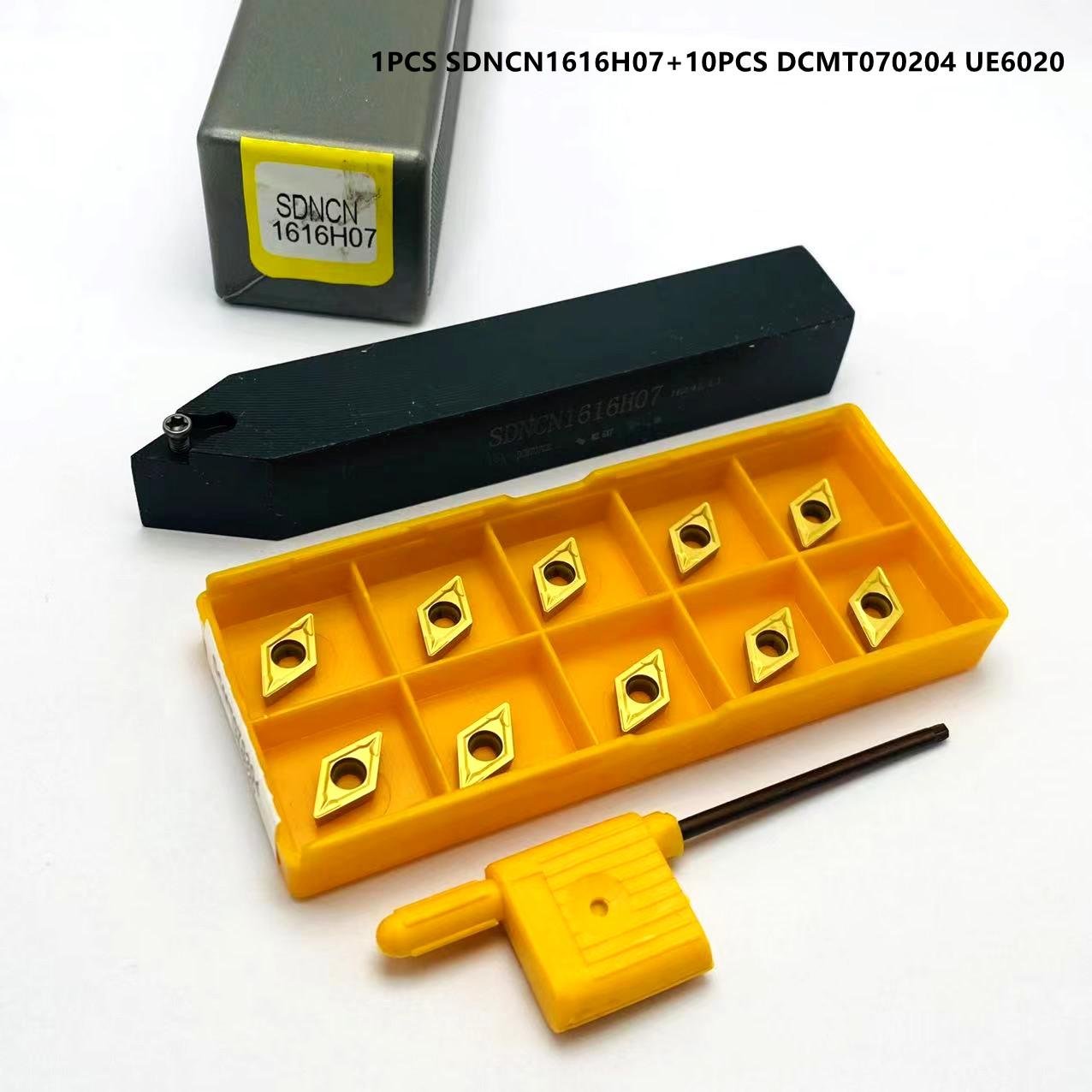 

SDNCN1010H07 SDNCN1212H07 SDNCN161H07 SDNCN2020K07 Зовнішній тримач інструменту для автомобіля. dcmt070204 Різальна пластина з твердого сплаву для CNC токарного верстата
