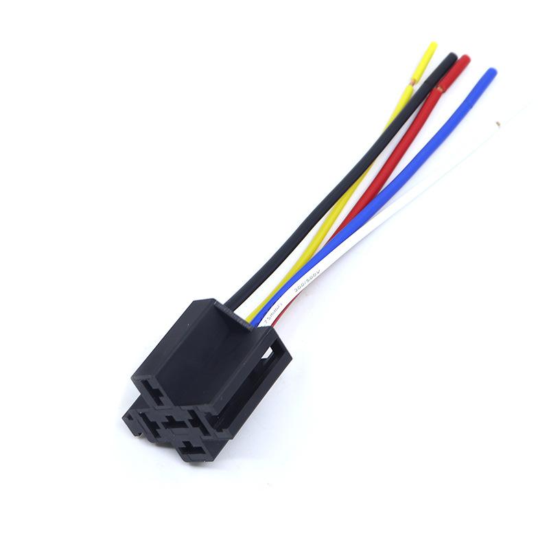 40A 80A 4 5 Pin Automotive Relay Socket Harness Connector  Relay Base Seat for 12V 24V 4Pin 5Pin Auto Relay