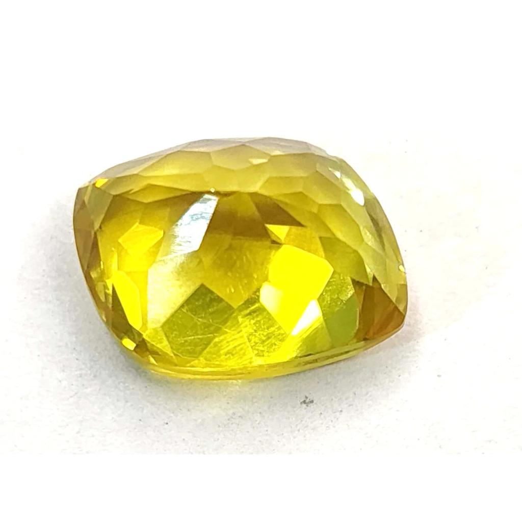 Fabulous Yellow Sapphire Natural Fancy Cut 14-16 Ct Certified Loose Gemstone