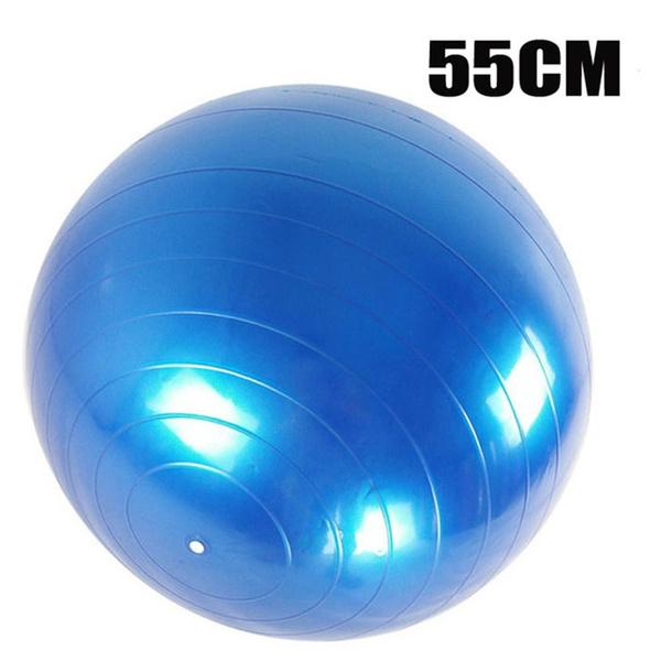 55cm Inflatable PVC Yoga Ball, Exercise Balance Balls for Fitness Gym  Exercise