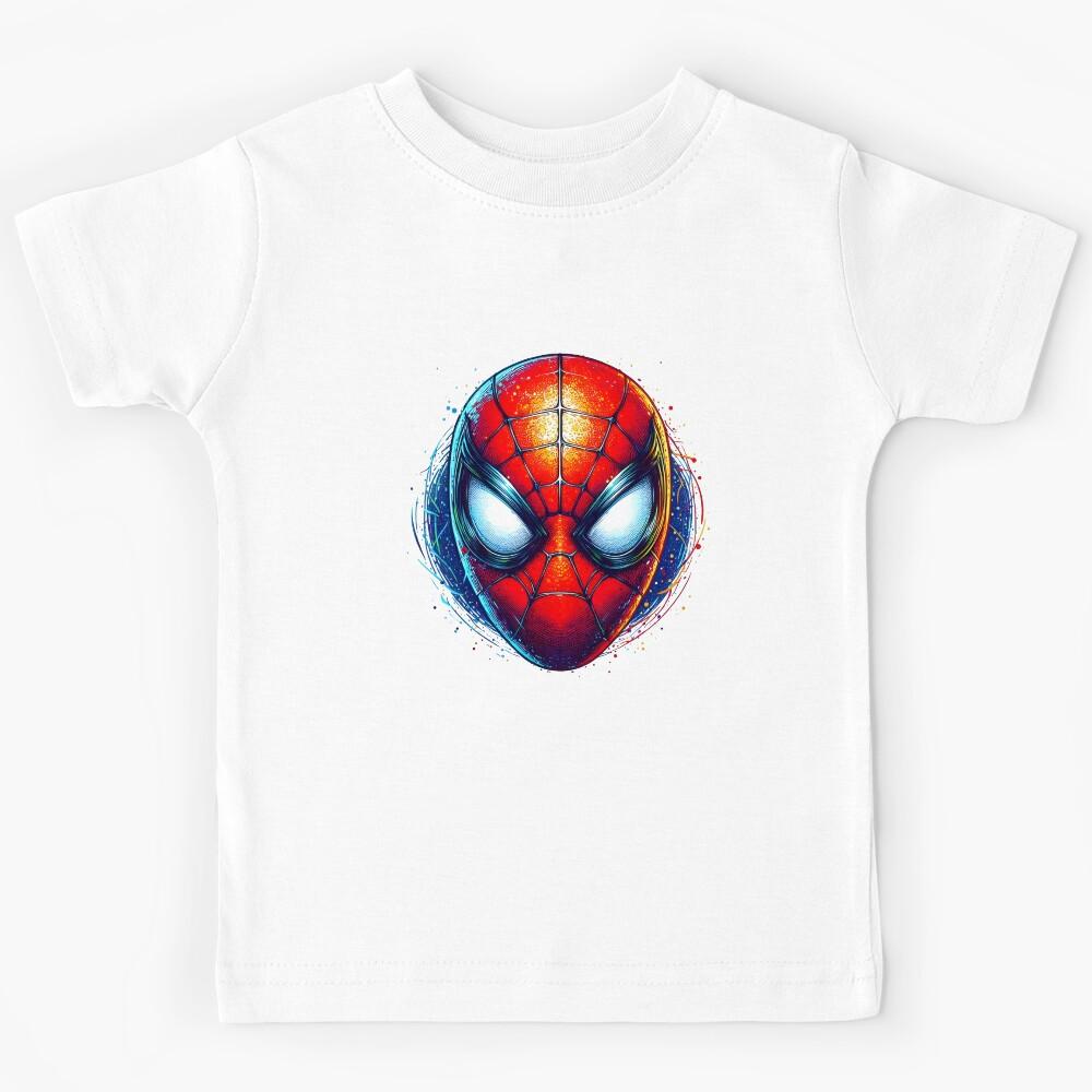 Colorful Artistic Spider-Man logo Design Kids T-Shirt 100