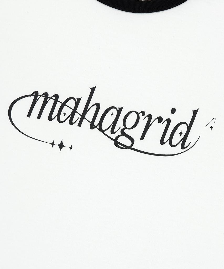 MAHAGRID Shooting Star Ringer Tee White(Mg2Fmft585A)