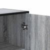 Highboard Gray Sonoma 35.5 x 35 x 139 cm Particleboard and Metal