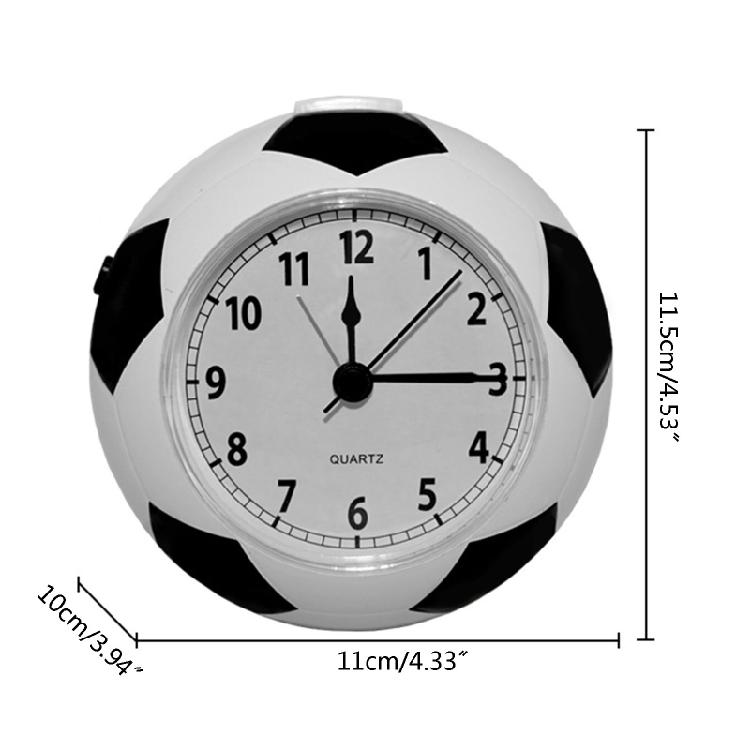 Light Weight Football Alarm Clock Silent Pointer Clocks for Boys Bedroom Decor