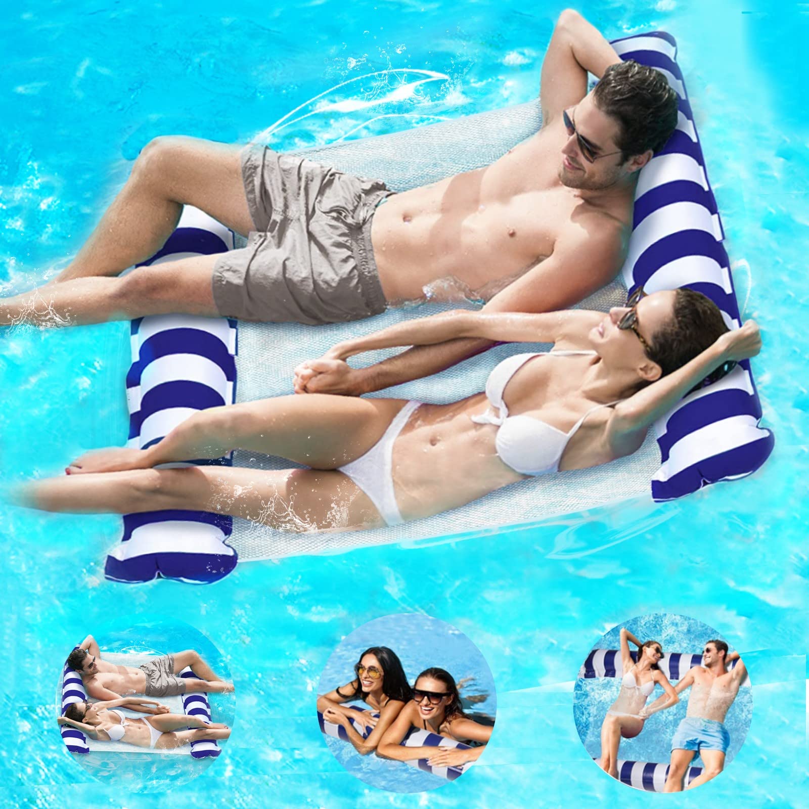 

Ninonly Вода Взрослый Вода Можно использовать 2 Грузоподъемность Для воды Воздушный насос Лето 130 x 110см Поплавок, Гамак, Поплавок, Поплавок, Сетка, люди, 180кг,