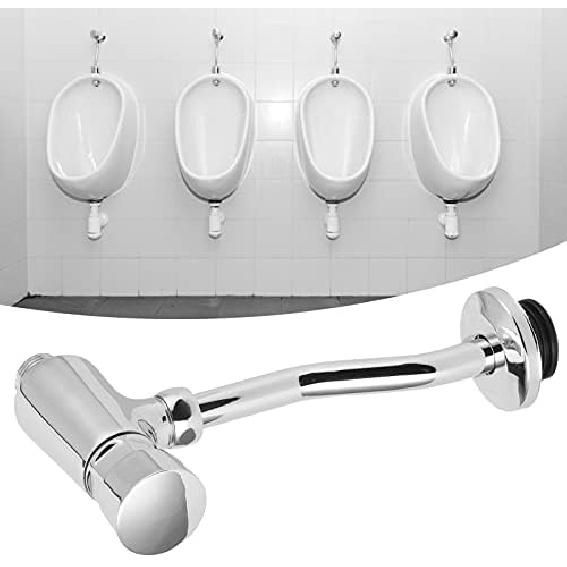 Urinal Flush Valve, G1/2 Water Saving Manual Flush Valve Copper Urinal Flush Valve Set Wall Mounted Hand Press Flushing Urinal Flushing Tool for