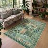 Fresh Botanical Boho Rug Nature Themed Carpet  for Living Room Decor Bedroom Bedside Soft Foot Rug Kitchen Leisure Balcony Mat