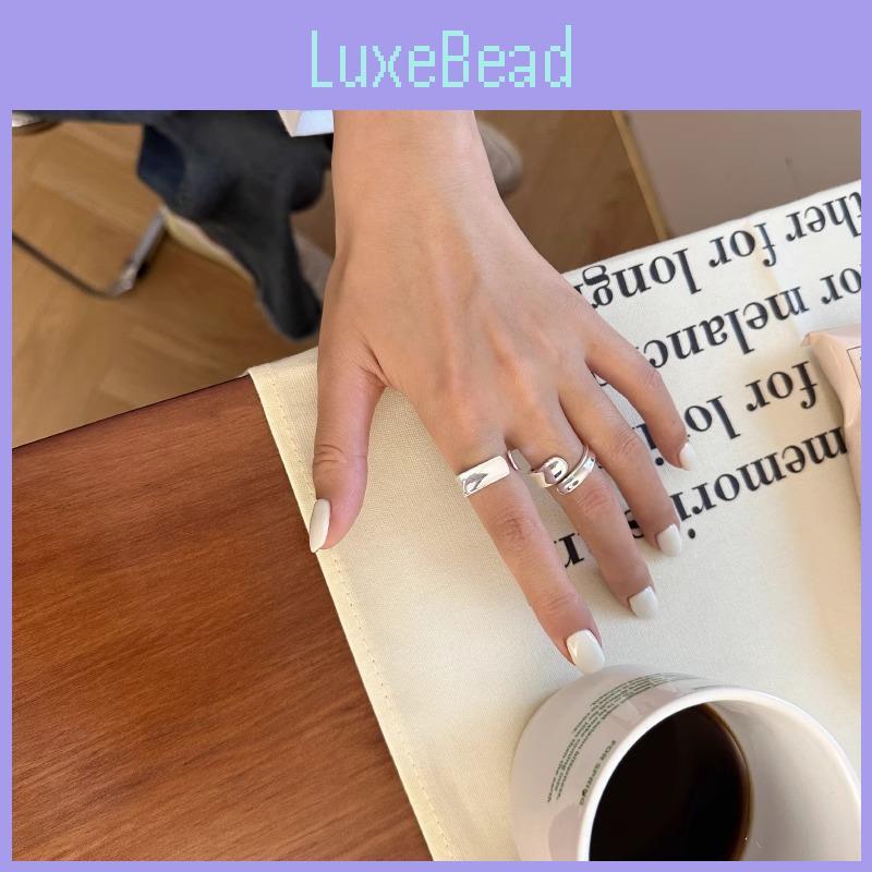 Stylish Korean Geometric Open Adjustable Ring For Women With Luxurious Design