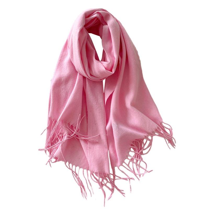 Solid color scarf women's winter new imitation cashmere scarf multi-color warm scarf long shawl