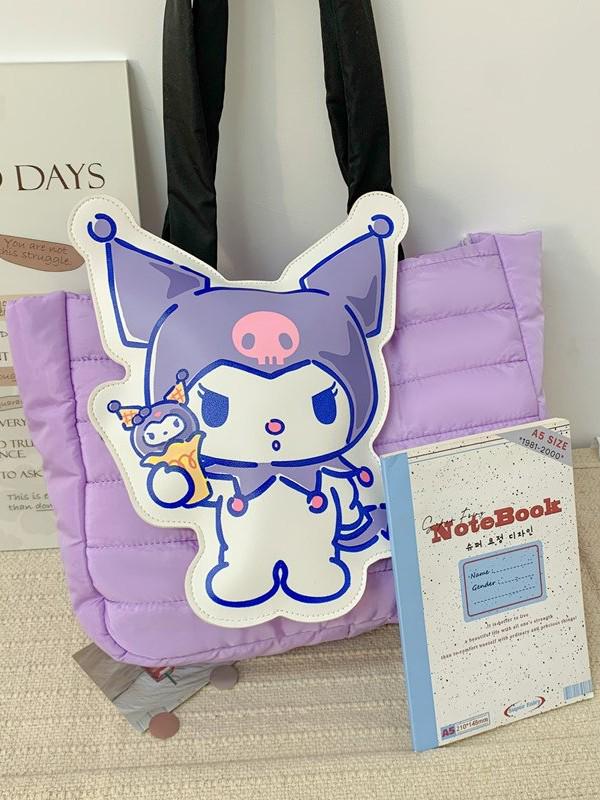 2025 Cute Cartoon Tote Bag - Girlish Large Capacity Shoulder Handbag for Women