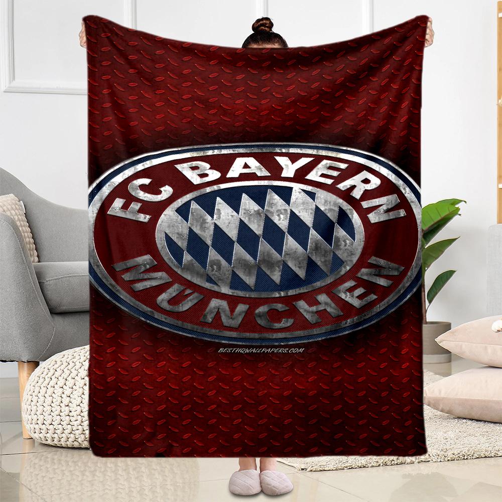 Bayern Munich Blanket Ultra-Soft Suitable for Livingroom Picnics Bedding Four Seasons Universal Stylish Decor