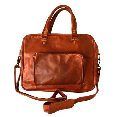 Leather Messenger Laptop Bag | Leather Briefcase Office Bag | Leather Vintage Brown Crossbody Bag | Leather Satchel For Men And Women