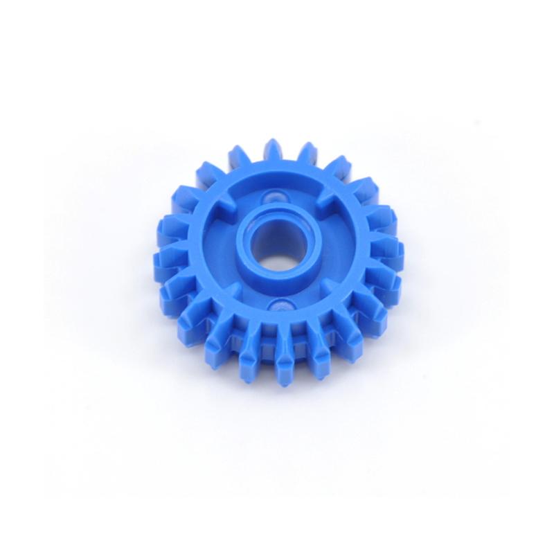 10PCS/lot Blue Gear 20 Tooth Double Bevel High-tech Part Car Accessorie Compatible With Lego Building Blocks Toy For Diy