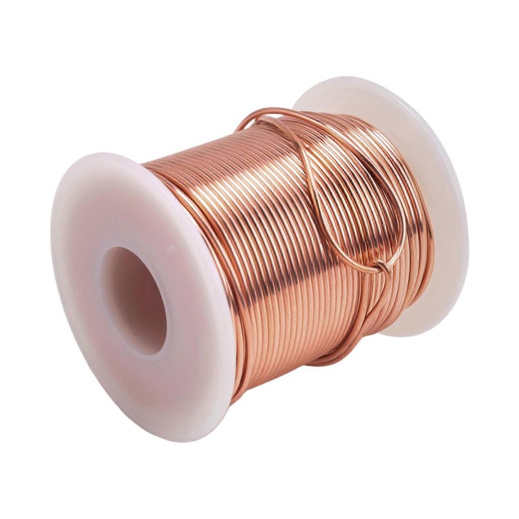 Copper Wire, 99.9% Soft Pure Bare Copper Wire for Gardening, Electroculture,16 Gauge/ 1.3 Mm Diamet