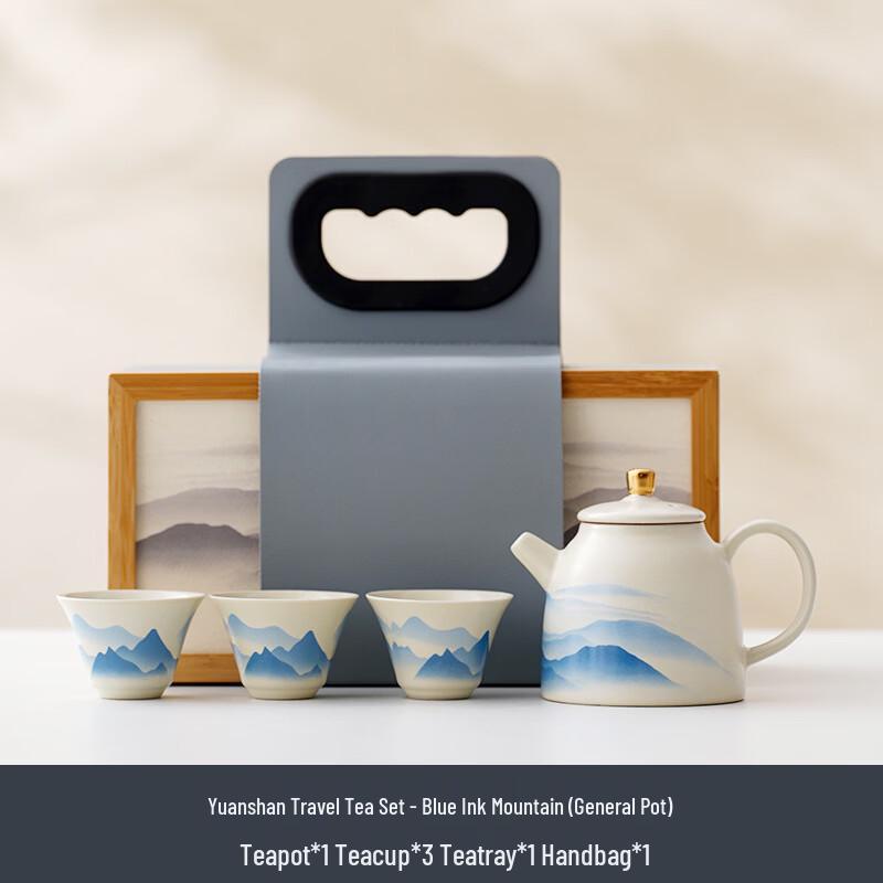 Zhui Jia Grass & Wood Ash Ink Wash Kung Fu Tea Set