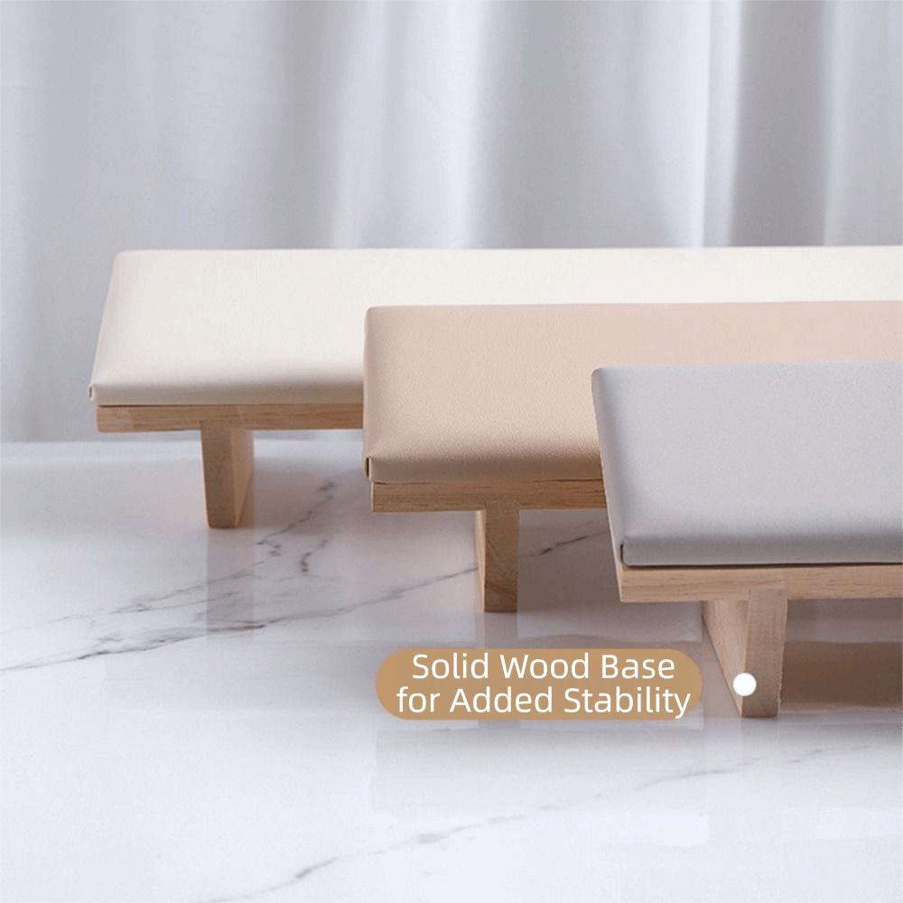 Wooden Base Beveled Hand Pillow Tilt Design Nail Art Stand Nail Arm Rest Cushion  Nail Accessories