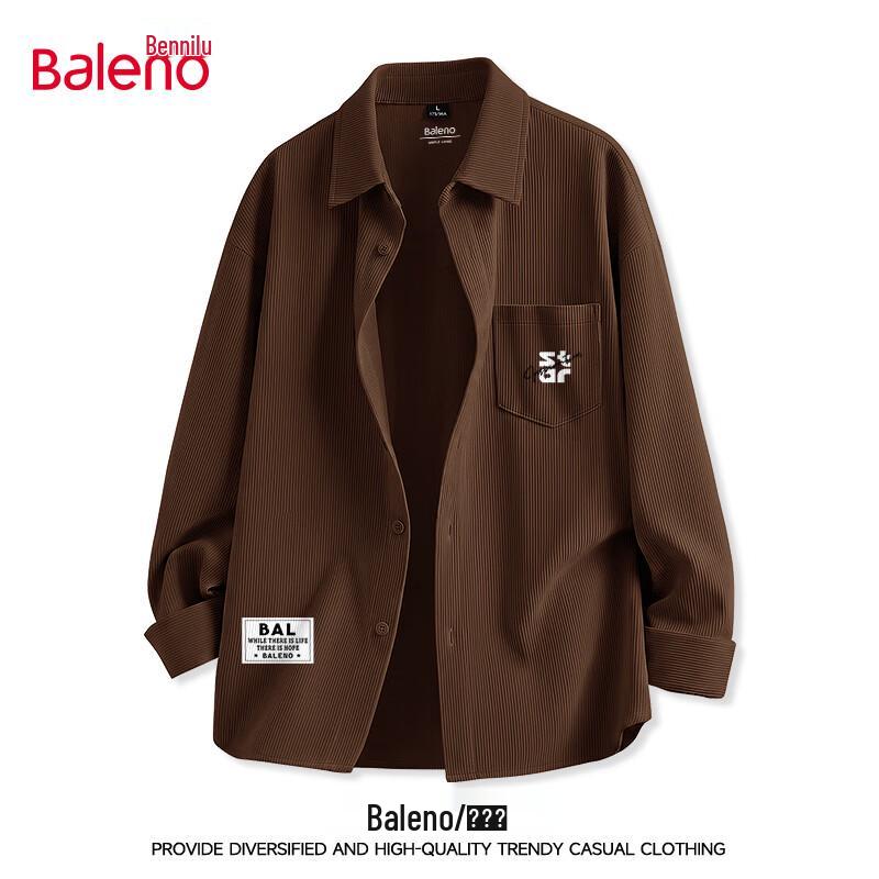 Baleno Men's Corduroy Long Sleeve Shirt