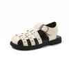Kids Beach Shoes Soild Color Versatile Children Sandals Hollowed-out Hook&loop 2025 Summer New Boys Girls Casual Shoes Non-slip