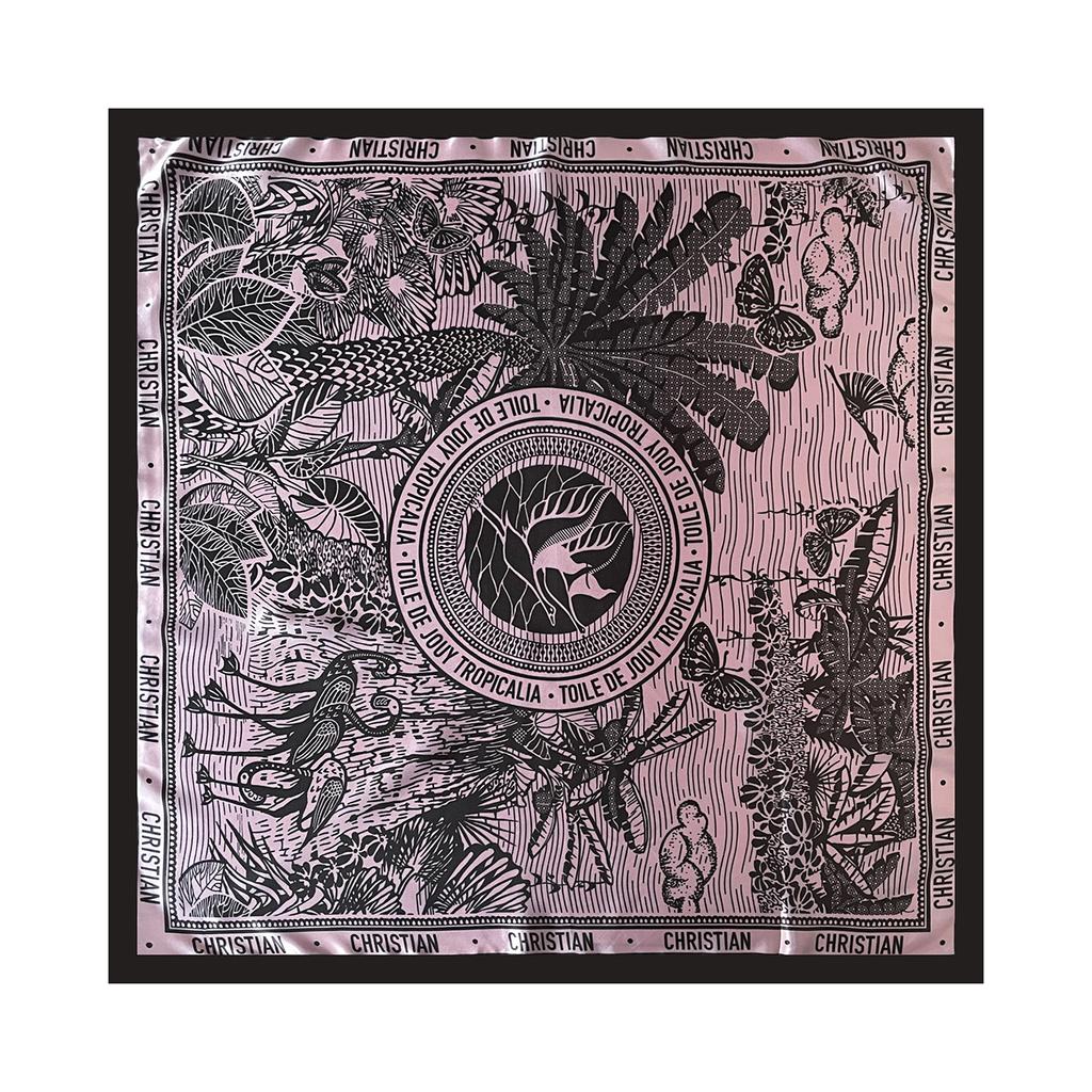 Fashion printing, hot-selling 91 square scarves in Europe and America, trendy headscarves, scarves, women's scarves, simulated silk satin