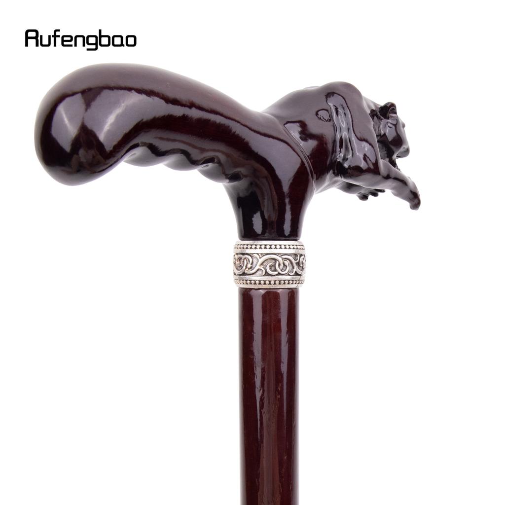 Maro Jump Leopard Băț de modă din lemn Decorativ Vampir Cospaly Party Lemn Baston de plimbare Halloween Mase Baghetă Crosier 93cm