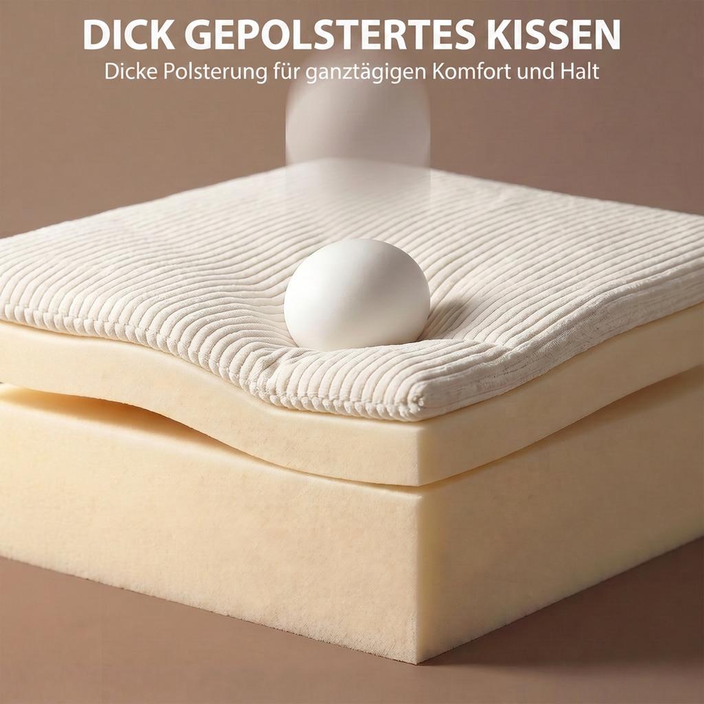 Sofa Bed with Adjustable Backrest, Bed Function, Hidden Storage and Corduroy Cover, Beige