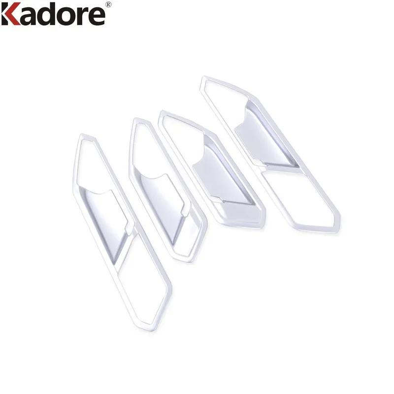 Car Inner Door Handle Bowl Cover Trim For Volkswagen VW Tiguan 2017 2018      Matte Interior Accessories