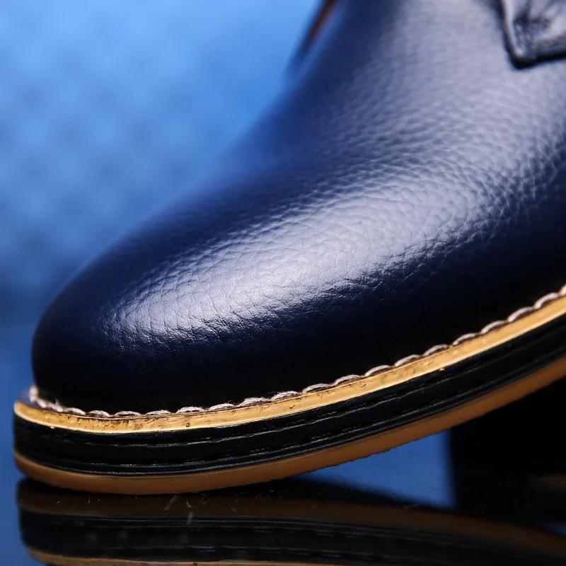 Men's Shoes Classic Genuine Leather Dress Shoes Ltalian Big Size 38-48 Lace-up Oxfords Shoes for Men Sneakers New Business Shoe