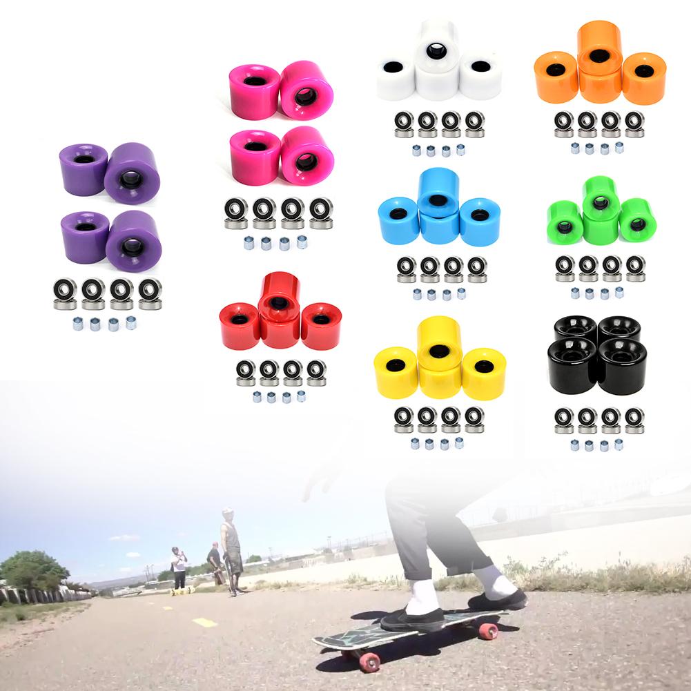 Upgrade Your Skateboard Gear with this Set of 4 Wheels 8 Bearings and 4 Spacers