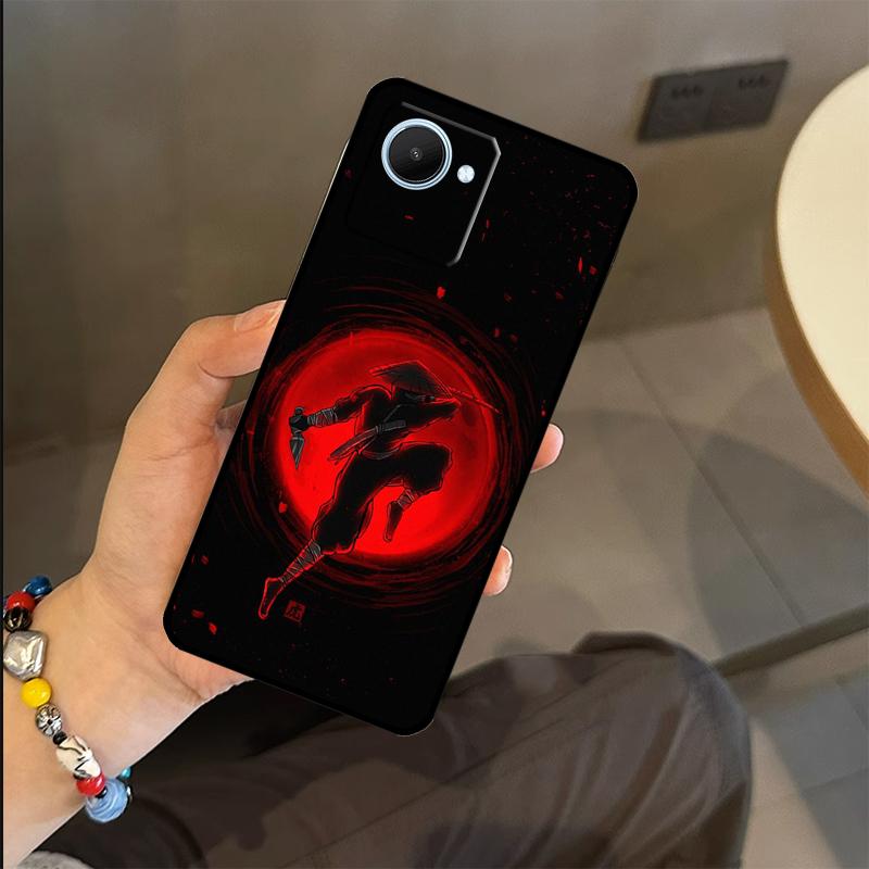 Japan Ninja Samurai Red Sun Case For Realme C53 C55 C51 C25 C63 C61 C65 C67 C71 C75 GT6 GT7 Pro 11 12 13 14 15 Pro Plus