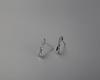 Simple  Fashionable and Luxurious Bow Earrings for Women  Japanese and Korean Style Five-pointed Star Earrings