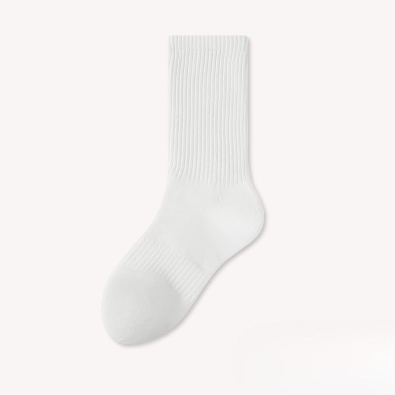 Antibacterial Socks - Men's Pure Cotton, Bone-free Mid-calf Socks, Sweat-absorbent, Breathable, Durable, and Anti-loosening.