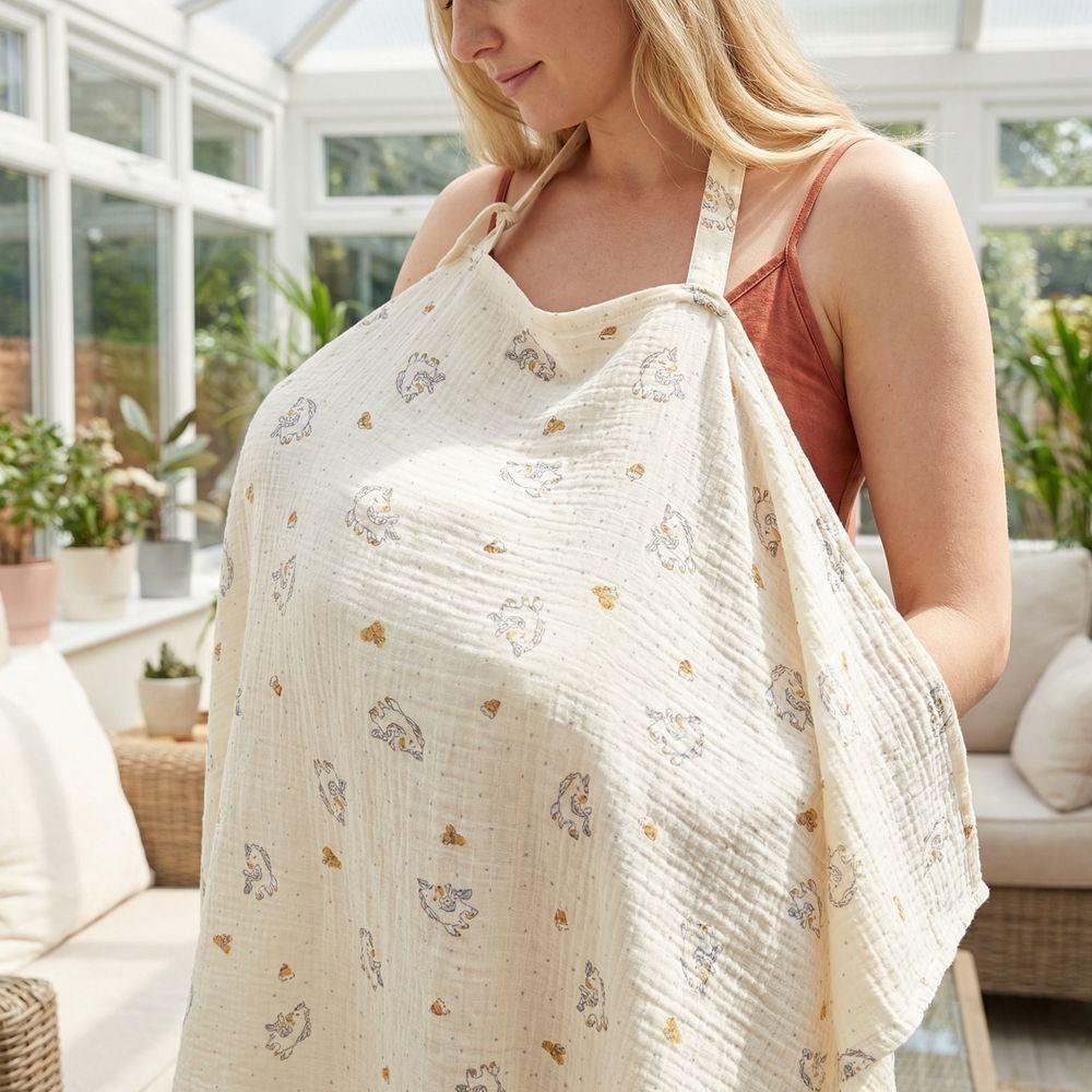 Cotton Breastfeeding Nursing Cover Adjustable Stroller Blanket Apron Breast Feeding Blanket  Kids