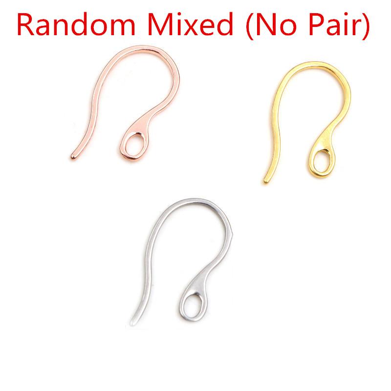 20pcs 22x11mm 316 Stainless Steel Gold Rose Gold Color Plated DIY Earring Hooks Wire Settings Jewelry Making Findings Supplies