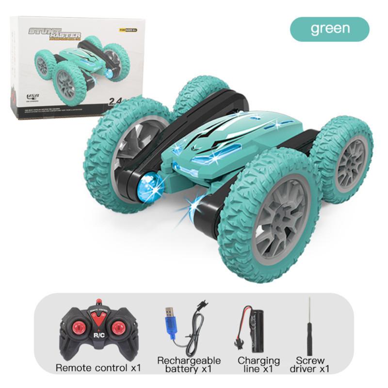 2.4G 4CH Stunt Drift Deformation Buggy Car Twisting Off-Road Vehicle Light Music Drift Dancing Side Driving RC Toy Gift for Kids