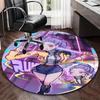 1pc Rerrumi Anime Design Round Carpet - Office Chair Mat, Non-Slip Rug for Home Decor, Living Room, Bedroom, Game Room