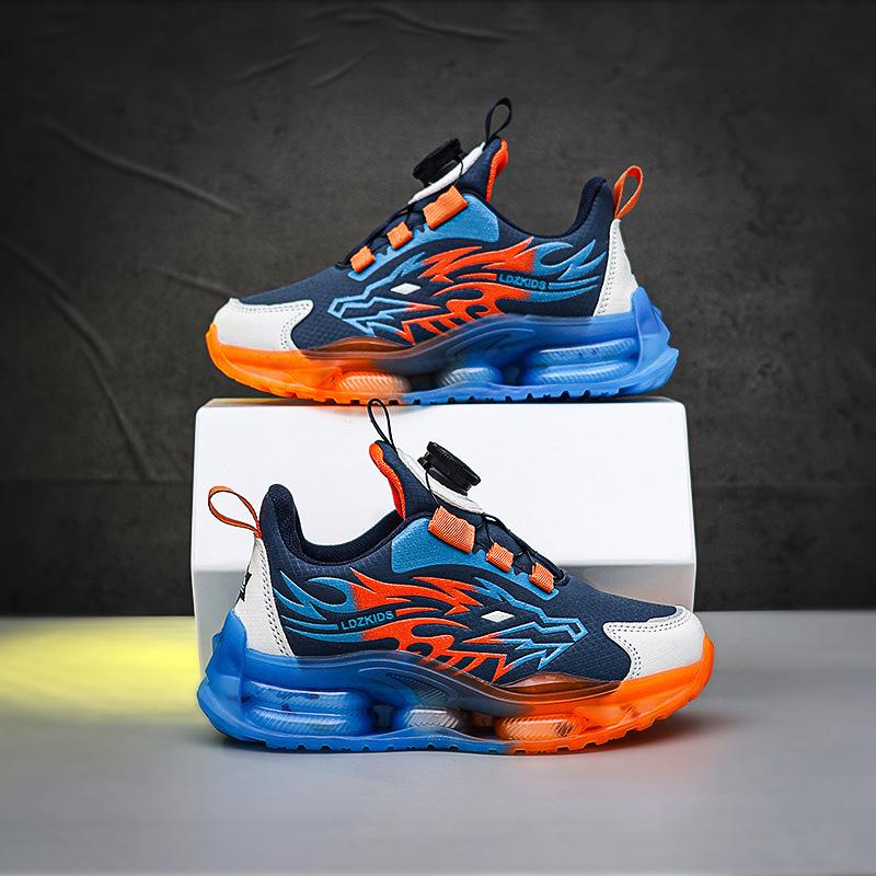 Boys shoes 2025 new children's autumn sports shoes medium and large children's leather waterproof running shoes children's casual shoes