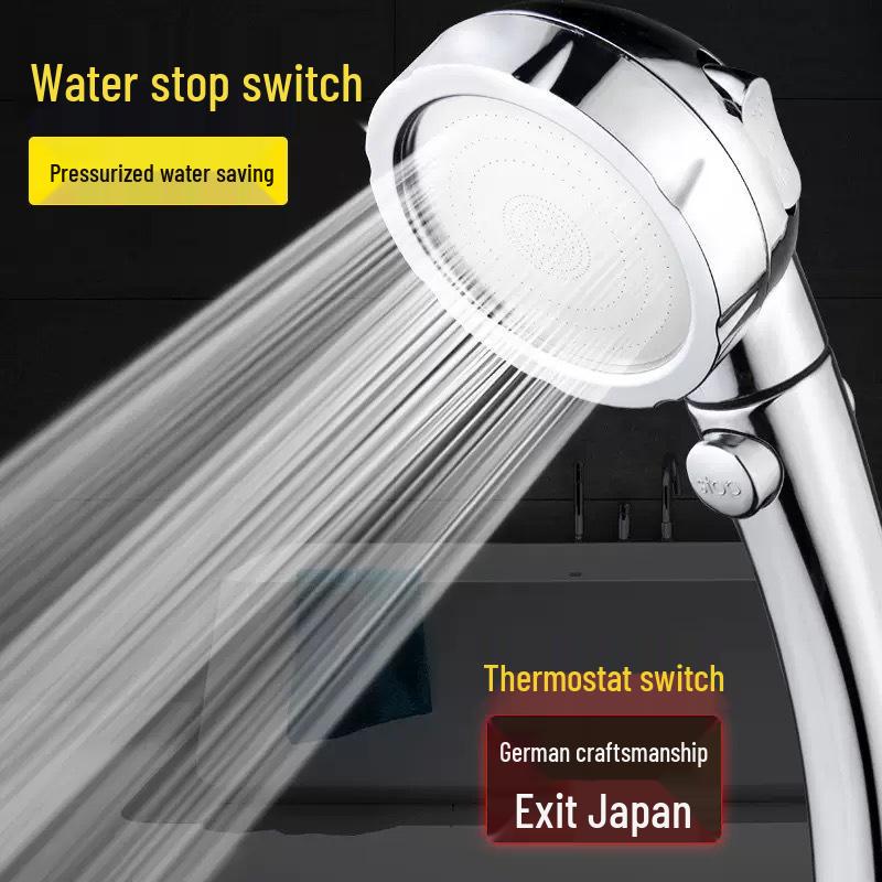 Three-Speed Handheld Lotus Shower Head with Hose Set