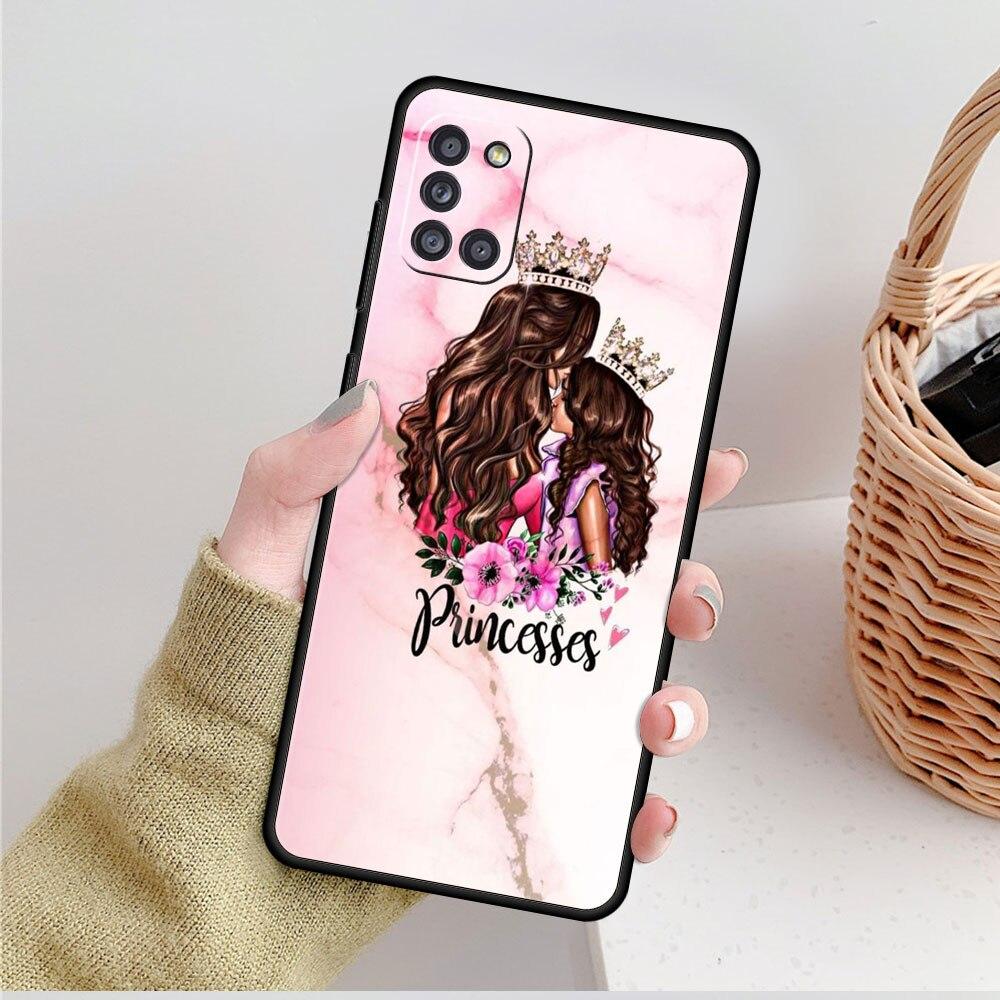 Cell Fundas Woman Girl Super Mom Baby Coque For Samsung A12 A71 A52 A72 A32 4G A02s A31 A41 A21s A51 A22 A52s 5G A13 A23 A73