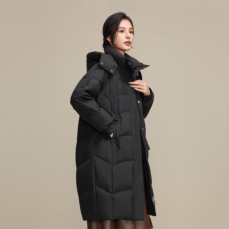 XueZhongFei Women's Mid-length Slimming Warm Down Coat X40143342F