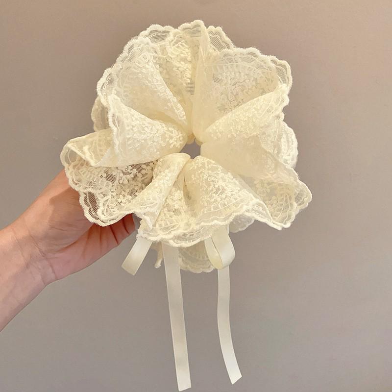 Кружевная резинка-скранчи для волос «Фея», регулируемая повязка на голову