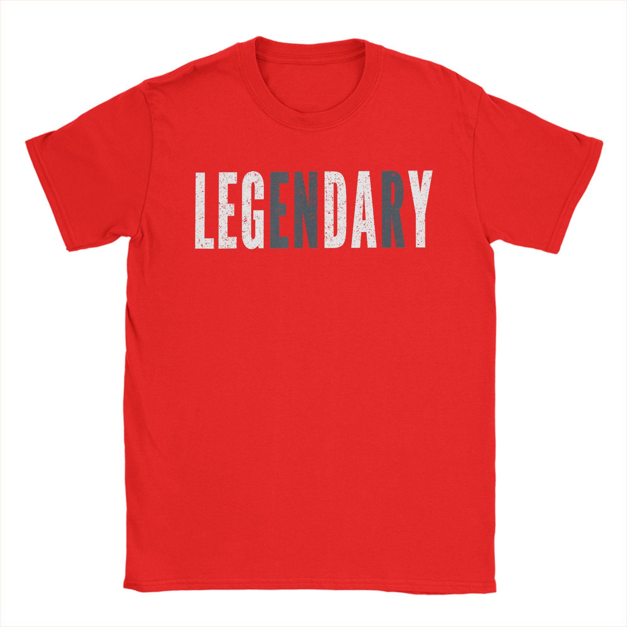 

Legendary Leg Day T Shirt Men 100 Cotton Awesome TShirt Round Neck Tee Shirt Short Sleeve Clothing Big Size S