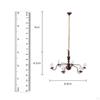 1/87 Mini Pendant Ceiling Light Metal Miniature Lamp for Layout DIY