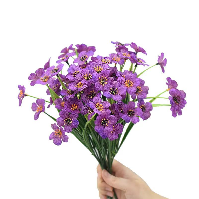 Artificial Spring Garden Flowers: Outdoor Simulation Grass and Floral Decoration